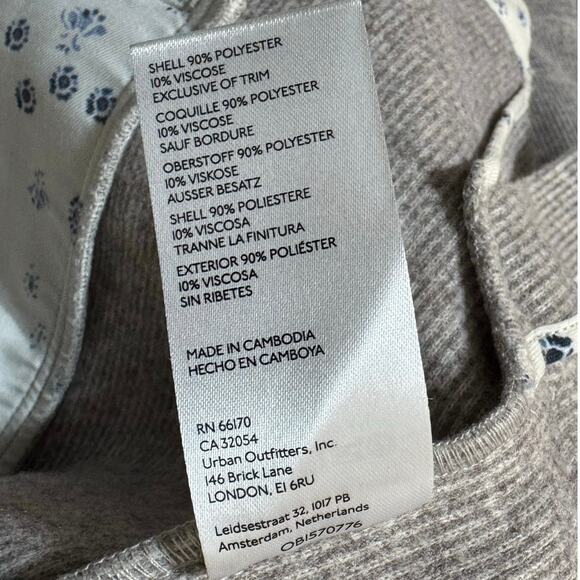 Anthropologie PILCRO Women’s Large Academia Blazer Coat Natural Beige NWT - Picture 8 of 8